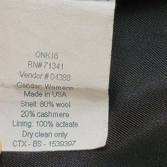 L L Bean Wool Cashmere Womens Blazer Jacket Sz 12 - Picture 12 of 15